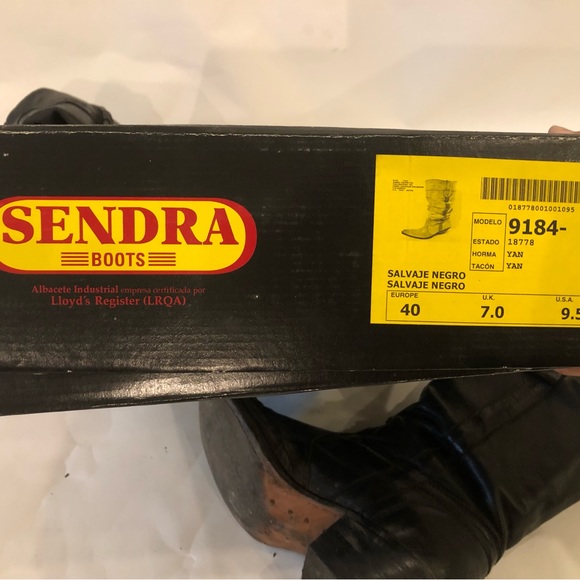 Sebdra Boots size 9.5/40/7.0 salvaje Negro - Picture 6 of 6